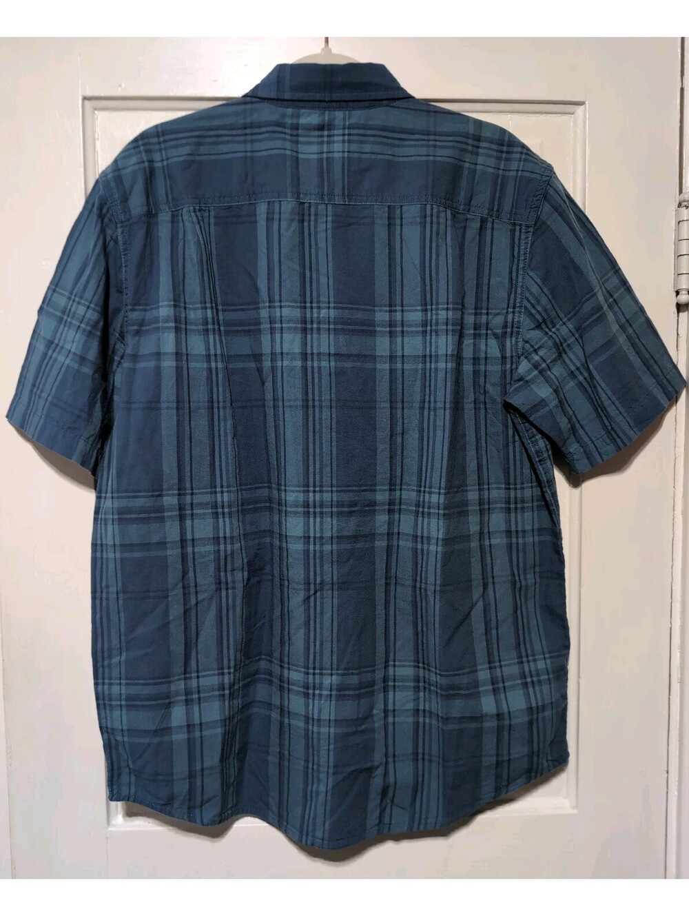 Carhartt Loose Fit Midweight Short-Sleeve Plaid Shirt Storm Blue Men's M(1632)E - Picture 5 of 5